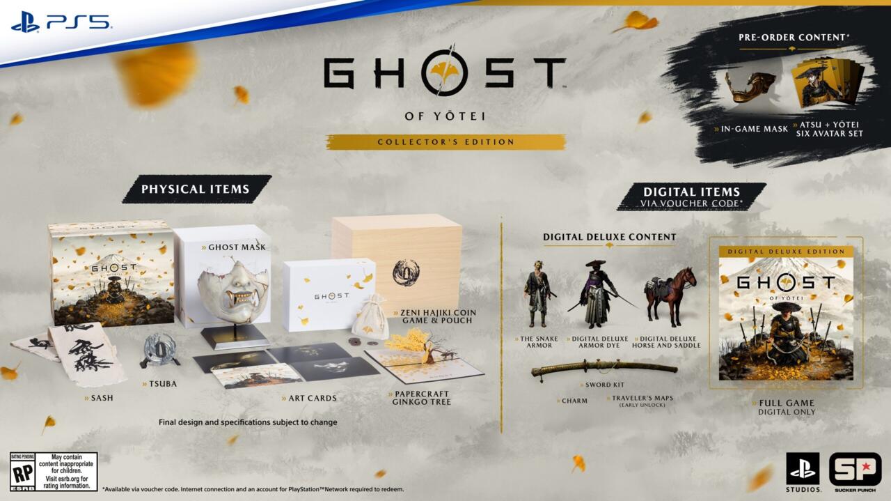 Ghost of Yotei Collector's Edition display