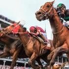 Luxor Cafe in training ahead of the Kentucky Derby 2025