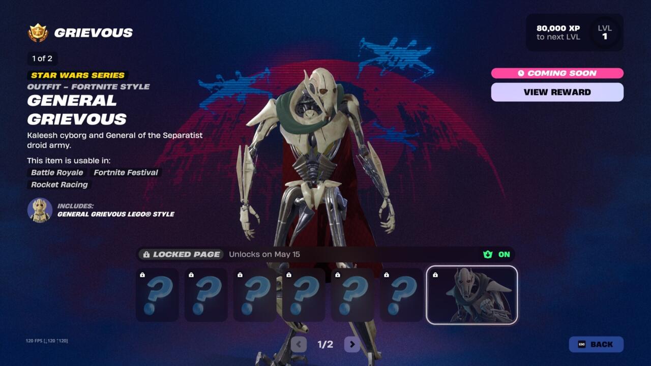 Fortnite Star Wars crossover event in-game screenshot