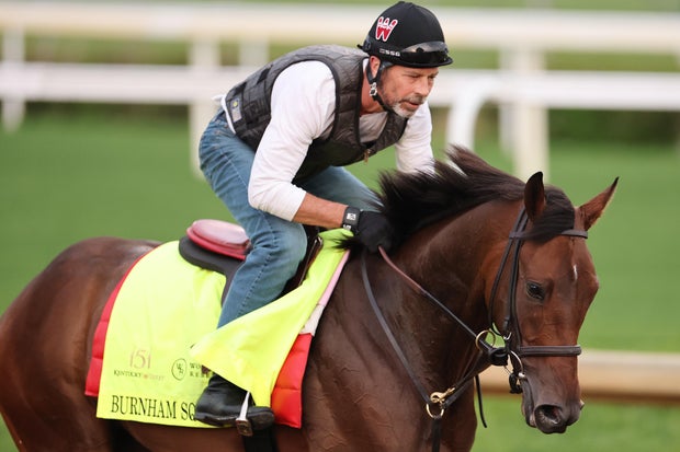 Bob Baffert with Citizen Bull at Churchill Downs during Derby week.