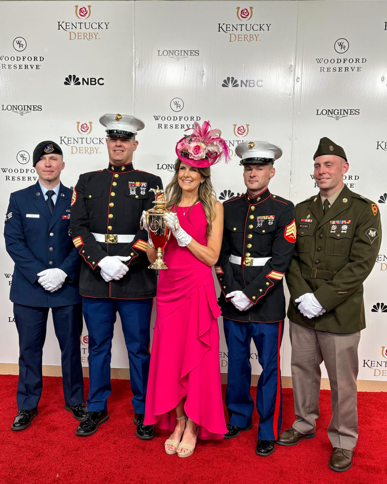 Dylan Dreyer at the Kentucky Derby 2025 red carpet, bringing style and excitement to Churchill Downs