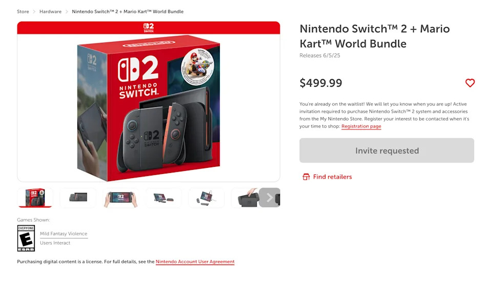 Nintendo Switch pre orders update with console and bundle options