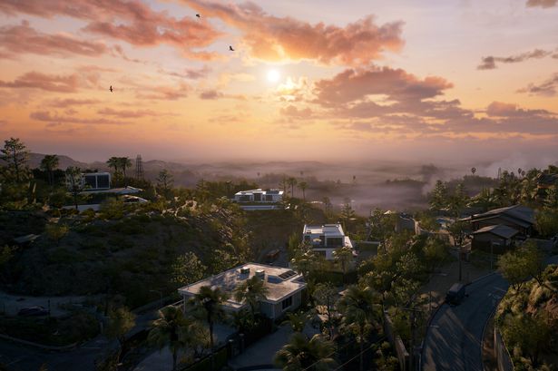 Dead Island 2 cover art featuring main characters and zombies in a sun-soaked Los Angeles