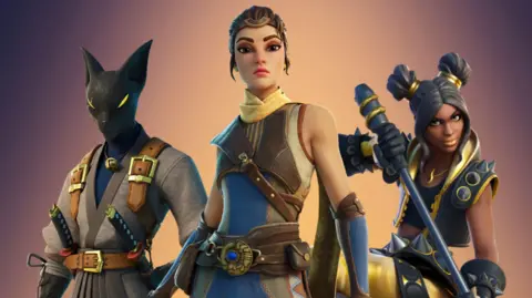 Fortnite returns to the Apple App Store, showing in-game action